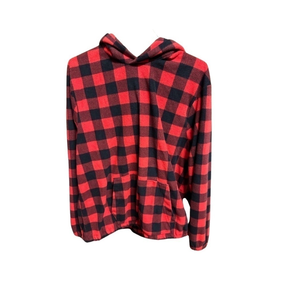 GAP Buffalo Plaid Hoodie - Red and Black (Size Large)